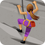 正在攀爬的人：中等肤色emoji素材一 160x160像素