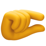 很短、捏住的手emoji素材一 160x160像素