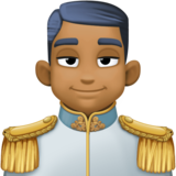 王子：中黑肤色emoji素材一 160x160像素