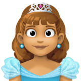 公主:中等肤色emoji素材一 160x160像素