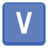 区域指示符号字母Vemoji素材一 160x160像素