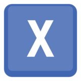区域指示器符号字母Xemoji素材一 160x160像素