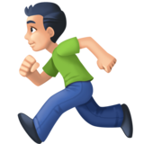 跑步者：浅肤色emoji素材一 160x160像素