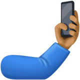 自拍:中等深色肤色emoji素材一 160x160像素