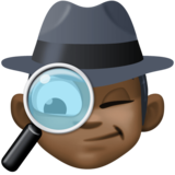 探员：深色肤色emoji素材一 160x160像素