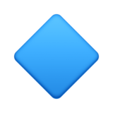 蓝色小钻石emoji素材一 160x160像素