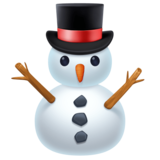 没有雪的雪人emoji素材一 160x160像素