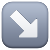 右下箭头emoji素材一 160x160像素