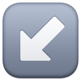 左下箭头emoji素材一 160x160像素