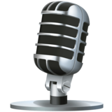 录音室麦克风emoji素材一 160x160像素