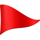 三角旗emoji素材一 160x160像素