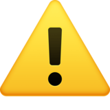 警告emoji素材一 160x160像素