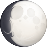 上蜡的凸月emoji素材一 160x160像素