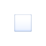 白色小正方形emoji素材一 160x160像素