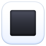 白色方形按钮emoji素材一 160x160像素