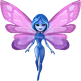 女仙女：中浅肤色emoji素材一 160x160像素