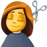 理发的女人emoji素材一 160x160像素