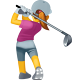 女子高尔夫emoji素材一 160x160像素