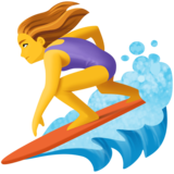 女子冲浪emoji素材一 160x160像素