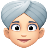 戴头巾的女人：浅肤色emoji素材一 160x160像素