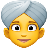 戴头巾的女人emoji素材一 160x160像素