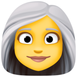 女:白发emoji素材一 160x160像素