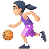 打球的女人：浅肤色emoji素材一 160x160像素