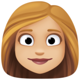 女性：中浅肤色emoji素材一 160x160像素