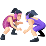 女子摔跤，1-2型emoji素材一 160x160像素
