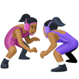 女子摔跤，5型emoji素材一 160x160像素