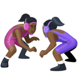 女子摔跤，6型emoji素材一 160x160像素