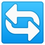 逆时针箭头按钮emoji素材一 160x160像素