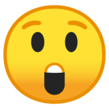 惊讶的脸emoji素材一 160x160像素