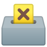 带选票的投票箱emoji素材一 160x160像素