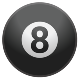 台球黑8emoji素材一 160x160像素