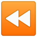 快速后退按钮emoji素材一 160x160像素