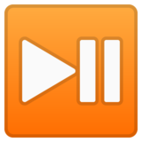 播放或暂停按钮emoji素材一 160x160像素