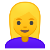 女：金发emoji素材一 160x160像素