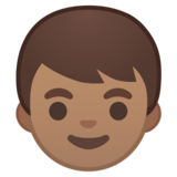 男孩：中等肤色emoji素材一 160x160像素