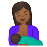 喂奶：中等深色肤色emoji素材一 160x160像素