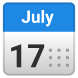 日历emoji素材一 160x160像素