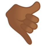 666、打电话手：中等深色肤色emoji素材一 160x160像素