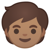 儿童：中等肤色emoji素材一 160x160像素