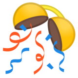 五彩纸屑球emoji素材一 160x160像素