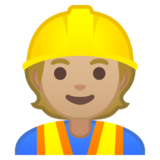 施工人员：中浅肤色emoji素材一 160x160像素