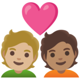 情侣: 成人成人中等-浅肤色中等肤色emoji素材一 160x160像素