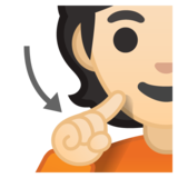 聋人：浅肤色emoji素材一 160x160像素