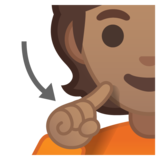 聋人：中等肤色emoji素材一 160x160像素