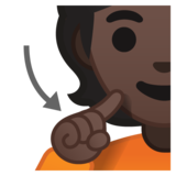 聋人：肤色暗emoji素材一 160x160像素