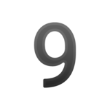 数字9emoji素材一 160x160像素